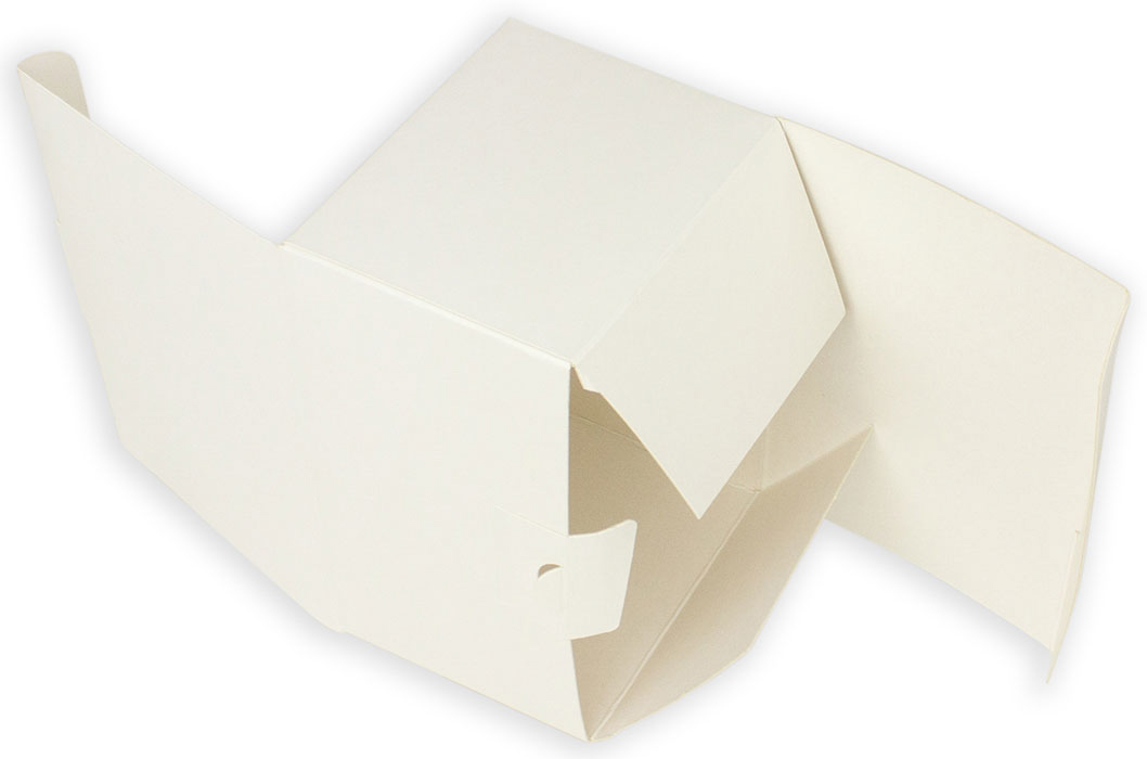 Faltschachtel Verpackung mit wechelseitigem Boden aus Karton